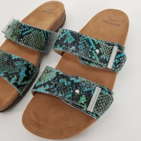 Earth Origins | NWOT Orra Snake Slip On Sandals - Picture 3 of 8
